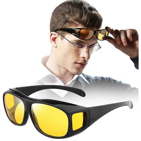 Lunettes de conduite de nuit sécurisées, protection UV, vision nocturne, lunettes de style extérieur confortables et tendance (1/5)