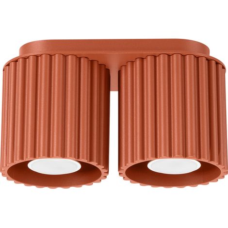 Lámpara de techo Aura 2 GU10 rojo ocre ALU Sollux SL.1800 (1/5)