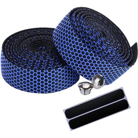 1 paio di cinghie per manubrio da bicicletta, cinghie in silicone antiscivolo, cinghie per manubrio in EVA ammortizzanti per un maggiore comfort, cinghie per manubrio decorate, cinghie per manubrio au (1/5)