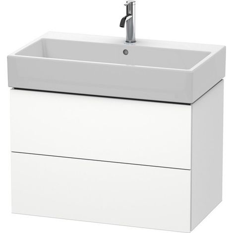 Meuble sous-vasque L-CUBE 544x784x459mm blanc mat