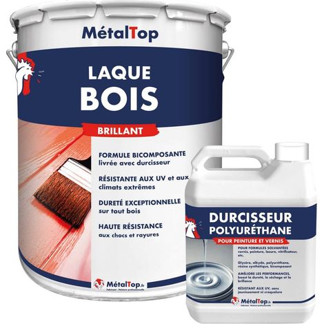 Laque Bois - Jaune ocre - RAL 1024 - 5 L - Métaltop
