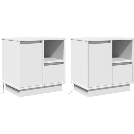 Maison Exclusive - Armario de Noche 2 pcs 50 x 34,5 x 50 cm. Made