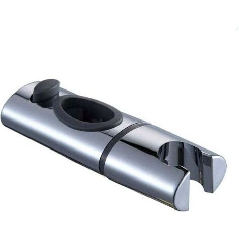 HOXILEELEO Supporto soffione doccia in ABS cromato, barra di supporto morsetto, doccia spray supporto, girevole a 360° per bagno ovale, S (1/5)