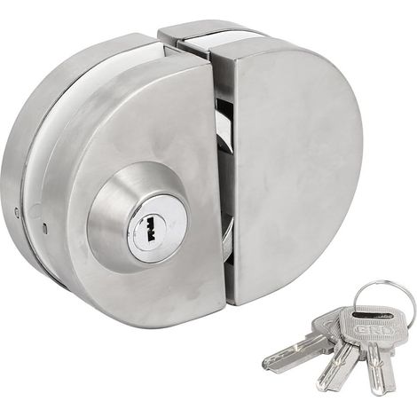 12 mm Dicke Edelstahl Ovalform Push Pull Schiebeglas Türschloss Set (a594b734705e7a2df674cbe72a55da8 (1/5)