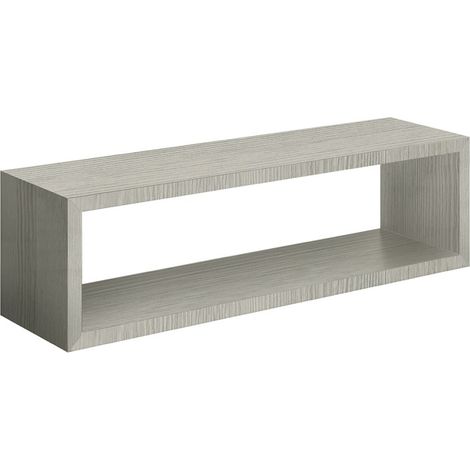 Mensola parete rettangolare rovere grigio nuovo scaffale salotto soggiorno camera Regolo (1/4)