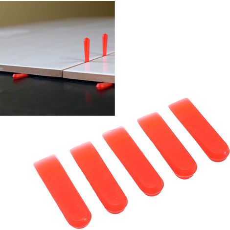 Insert de carrelage de 5 mm, petite cale, entretoise en forme de coin, outil de nivellement, outil de calage (1/5)