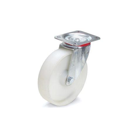 [NEUWERTIG] B-Ware fetra Lenkrolle Bockrolle Polyamid Rolle Stahlblech Rad 200x50mm Tragkraft 350kg (1/2)