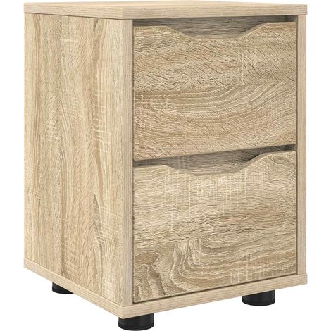 Bedside Table Sonoma Oak 30.5 x 30 x 43 cm Engineered Wood vidaXL