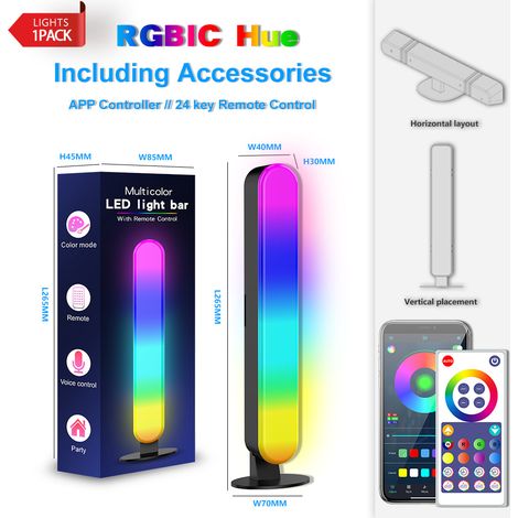 Striscia LED RGB, sincronizzazione musicale, cavo USB - LAPRVBM (1/4)