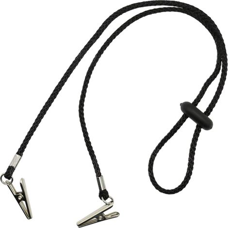 porte-serviette réglable noir pour serviette de table, chaîne de cou pour adultes, accessoires de cuisine (1/5)