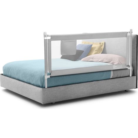 COSTWAY 175CM Baby Bed Rail Guard Toddler Infant Security Guardrail 24 Adjustable Height