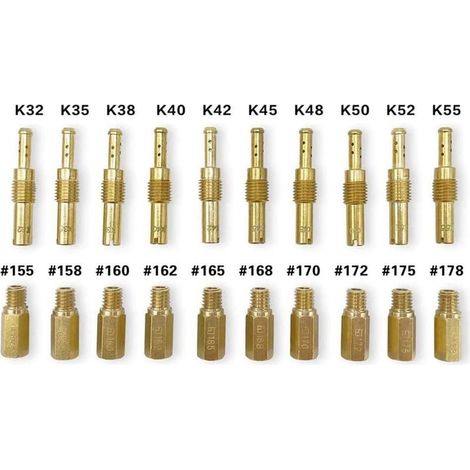 Ensemble de gicleur principal, kit de gicleur principal compatible avec le carburateur OKO KOSO PE PWK (1/5)