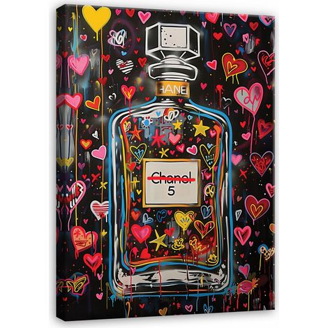 Peinture chanel parfum moderne sur toile Murale pour chambre salon 40x30 (1/3)