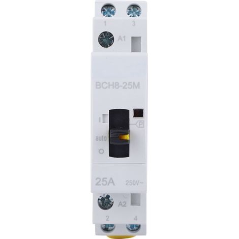 Interrupteur de contacteur AC domestique BCH8-25M manuel 2P 25A 24V 2NO (1/5)