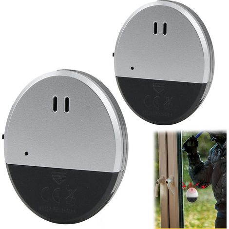 Dos alarmas para puertas y ventanas, alarmas con sensor de movimiento para el hogar, tiempo de espera ultralargo. (1/5)
