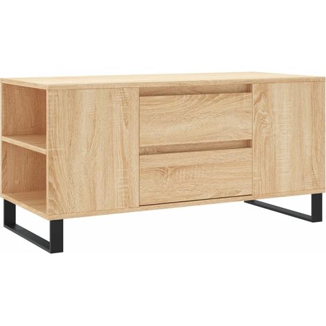 Maison Exclusive - Couchtisch Sonoma-Eiche 102x44,5x50 cm Holzwer