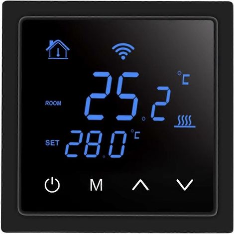 Thermostat intelligent pour chauffage au sol avec télécommande Wi-Fi et contrôle de température 16A (1/5)