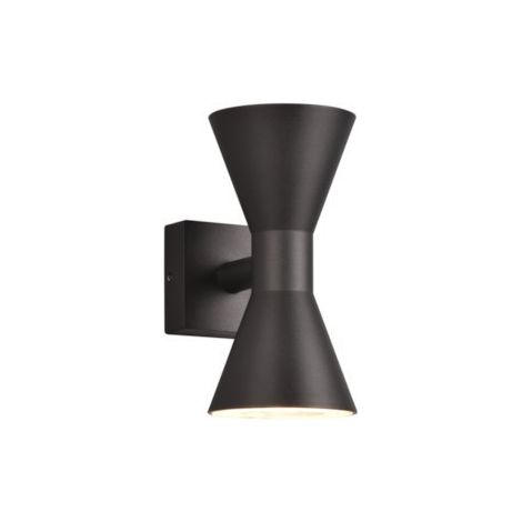 Applique Led extérieure bi-directionnelle noire - Trio - Ardas (1/3)