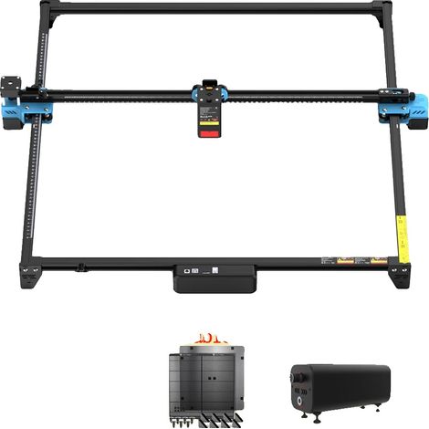 Graveur Laser CNC, Zone de Gravure de 600x600mm, Puissance Laser de 20W, Paquet 5, Prise EU 220V-240V-d (1/2)