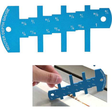 Tiefenanschlag für Tischkreissägen, Höhenanschlag aus Aluminiumlegierung, Holzbearbeitungswerkzeug (1/5)
