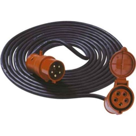 BACHMANN 344.171 CÂBLE D'EXTENSION 10 M 5 G1.5 CEE 16 A NOIR