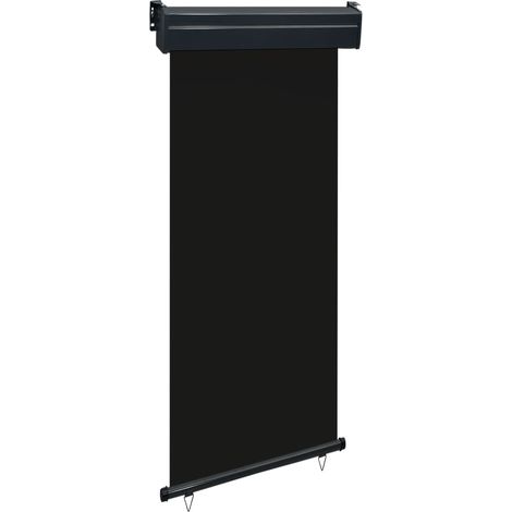 Pantalla de toldo pantalla de privacidad lateral retráctil para patio jardín terraza balcón pantalla de protección visual 80 x 250 cm negro 020007042 (1/5)