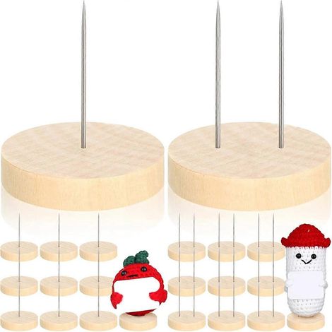 Support pour poupée au crochet, support pour poupée à aiguille simple ou double en acier --- (1/5)
