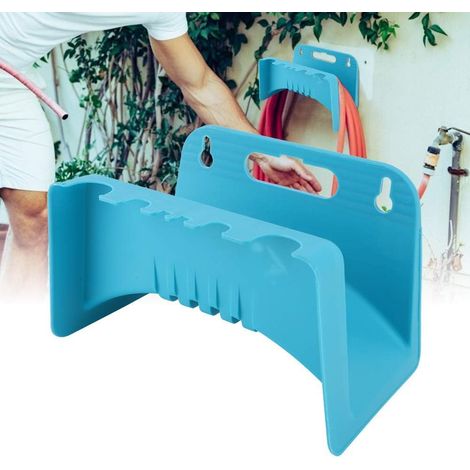 Support mural pour tuyau d’arrosage en plastique, porte-tuyau pour 20 mètres, rangement de jardin pratique