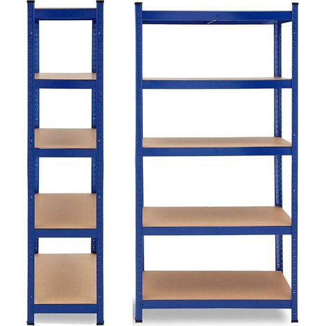 180cm x 90cm x 40cm étagères de rangement métal étagères lourdes étagères de cave étagères d'atelier MDF (1/5)