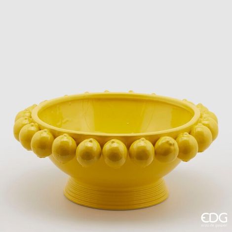 EDG Enzo De Gasperi Vaso Chakra Limoni Coppa H 19 Cm D 45 Cm (1/3)