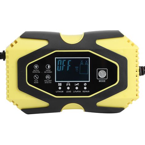 Chargeur rapide AGM 12V 6A 24V 3A, réparation de batteries de moto et de voiture 100V-240V, prise standard européenne. (1/5)