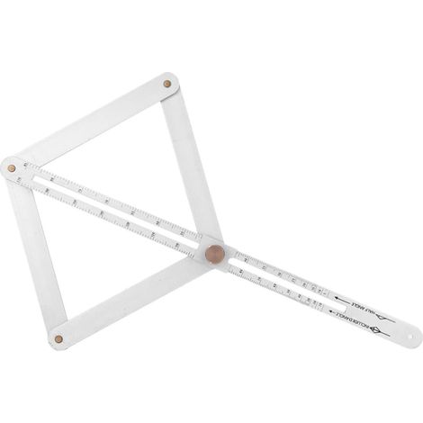 Rapporteur D'angle Pliable en Acier Inoxydable, Outil de Mesure Multifonction pour Menuiserie, Transfert et Suivi Précis des Angles en Travail du Bois (1/5)
