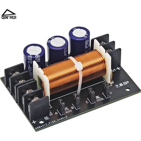 Hochwertiger, bidirektionaler passiver HiFi-Filter, einstellbar im Hoch- und Tieftonbereich, für 400-Watt-HiFi-Lautsprecher, Lautsprecherzubehör, Filterplatine. (1/4)