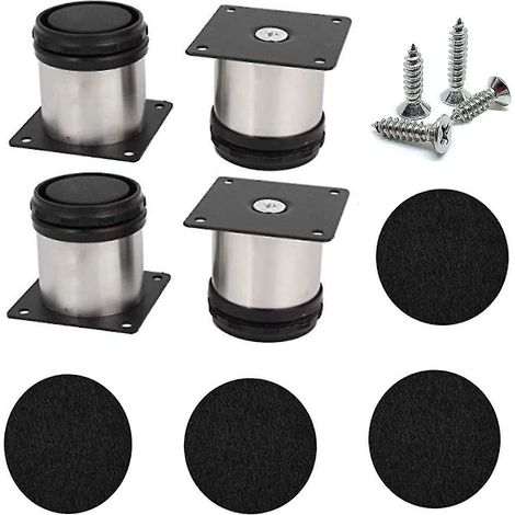 6cm Pieds de meuble réglables Pieds de meuble Pieds de meuble en métal 4pcs (1/3)