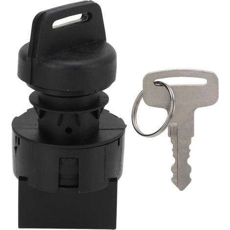 Interrupteur à clé de robuste en plastique ABS et acier OE 4012165 4011002 Cylindre de verrouillage de démarreur pour Polaris Sportsman RZR ATV 2 clés incluses (1/5)