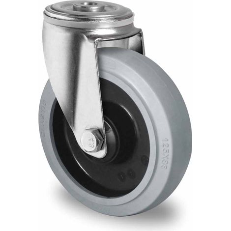 CASCOO Rückenlochlenkrolle ø 125 mm Serie R4E2 Kugellager