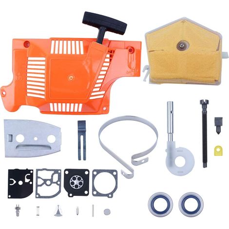Rewind Starter Air Filter Oil Pump Brake Band Bar Plate Kit for Husqvarna 51 55 Chainsaw Spare Parts 503151803 503660102 (1/5)