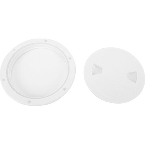 Ortviai Trappe de Pont Marine en Nylon Blanc Anti-dérapant – 16,5 cm (6,5 po), Diamètre d’ouverture 16,5 cm (1/5)