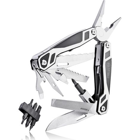 Azymut Trohon multitool noir et argent 12 outils (1/5)