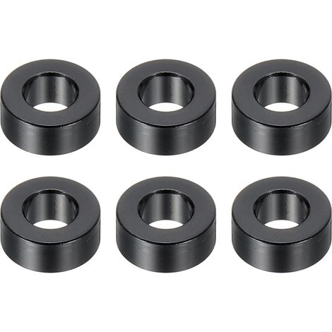 6 Pièces Entretoises en Aluminium M6 Entretoise en Aluminium Noire (1/5)