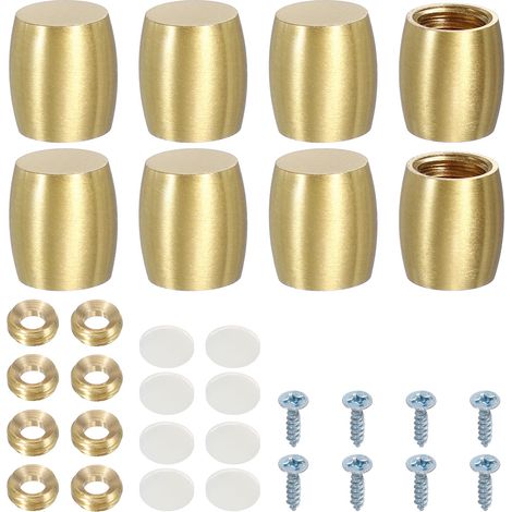 8pcs Pieds en Laiton pour Planche à Découper Antidérapant 13x15mm (1/5)
