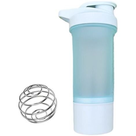 Bouteille shaker pour protéines de 500 ml, bouteille de mélange bleue, bouteilles d'eau de sport pour l'entraînement, bouteilles d'eau de fitness (1/4)