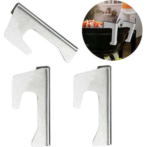 Lot de 3 entretoises universelles en acier inoxydable pour barbecue (1/4)
