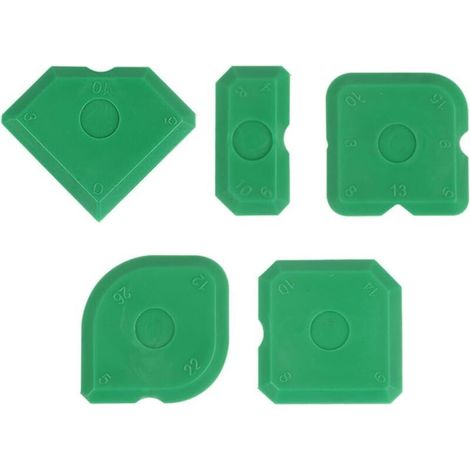 Lissoirs à Joints,5pcs,Ensemble d'outils de Calfeutrage,Joints parfaits grâce à des bords très droits,pour un levage facile,pour le lissage des joints,grattoirs pour joints en silicone et acryl (1/3)