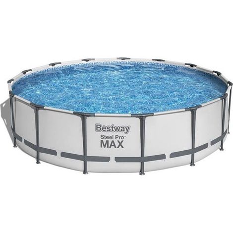 Bestway Piscina RotonSteel Pro Max (Ø457x107cm) con Pompa a Filtro Art. 56488 - Steel Pro Max (Ø427x84cm) - Piscine (1/3)