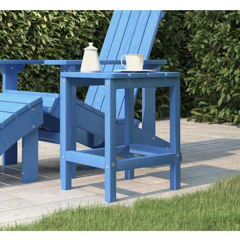 vidaXL Table de jardin Adirondack Bleu marine 38x38x46 cm PEHD (1/5)