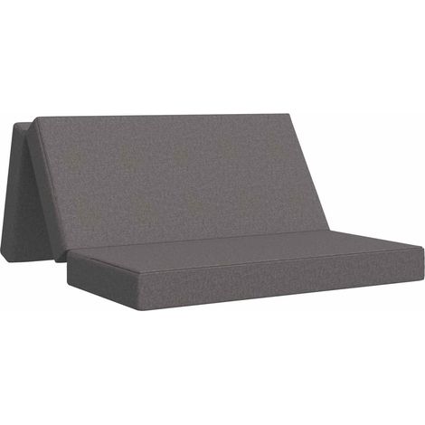 vidaXL Canapé-lit pliable 120 x 67 x 45 cm Gris clair (1/5)