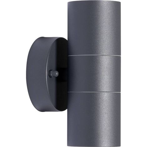 Utomhusvägglampa "Tulimar " aus aluminium / grå / zink von PRIOS