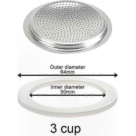 Ersatzdichtung für Moka-Kaffeemaschinen – Universelle Dichtung, verschiedene Größen erhältlich (1/5)