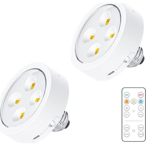 Ampoules à piles E26/ E27 avec télécommande White (1/5)